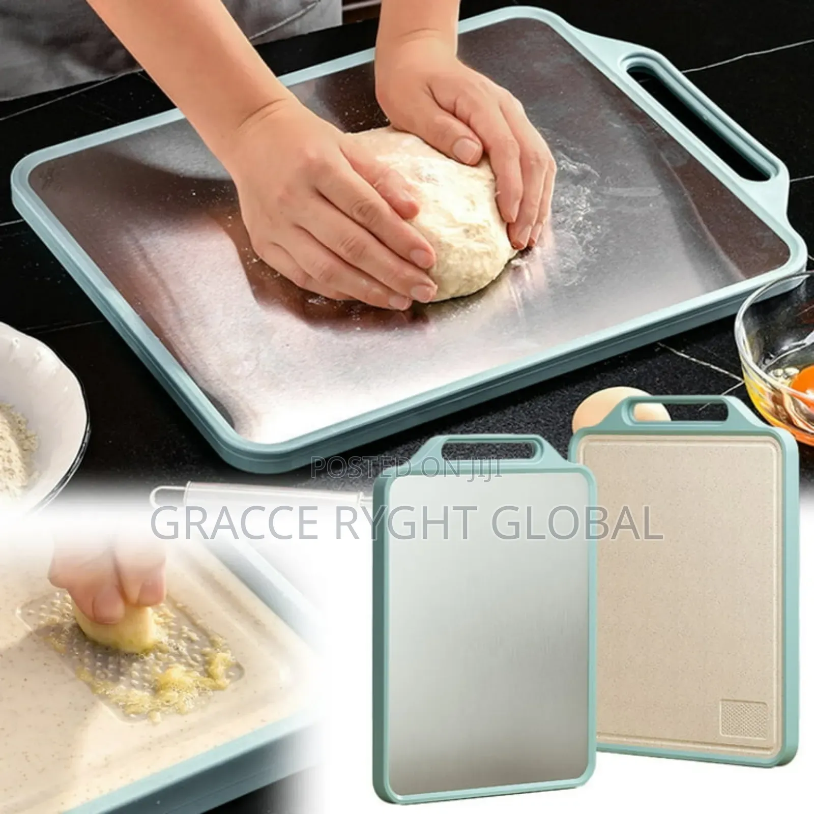 2 In1 Stainless Steel Cutting Board