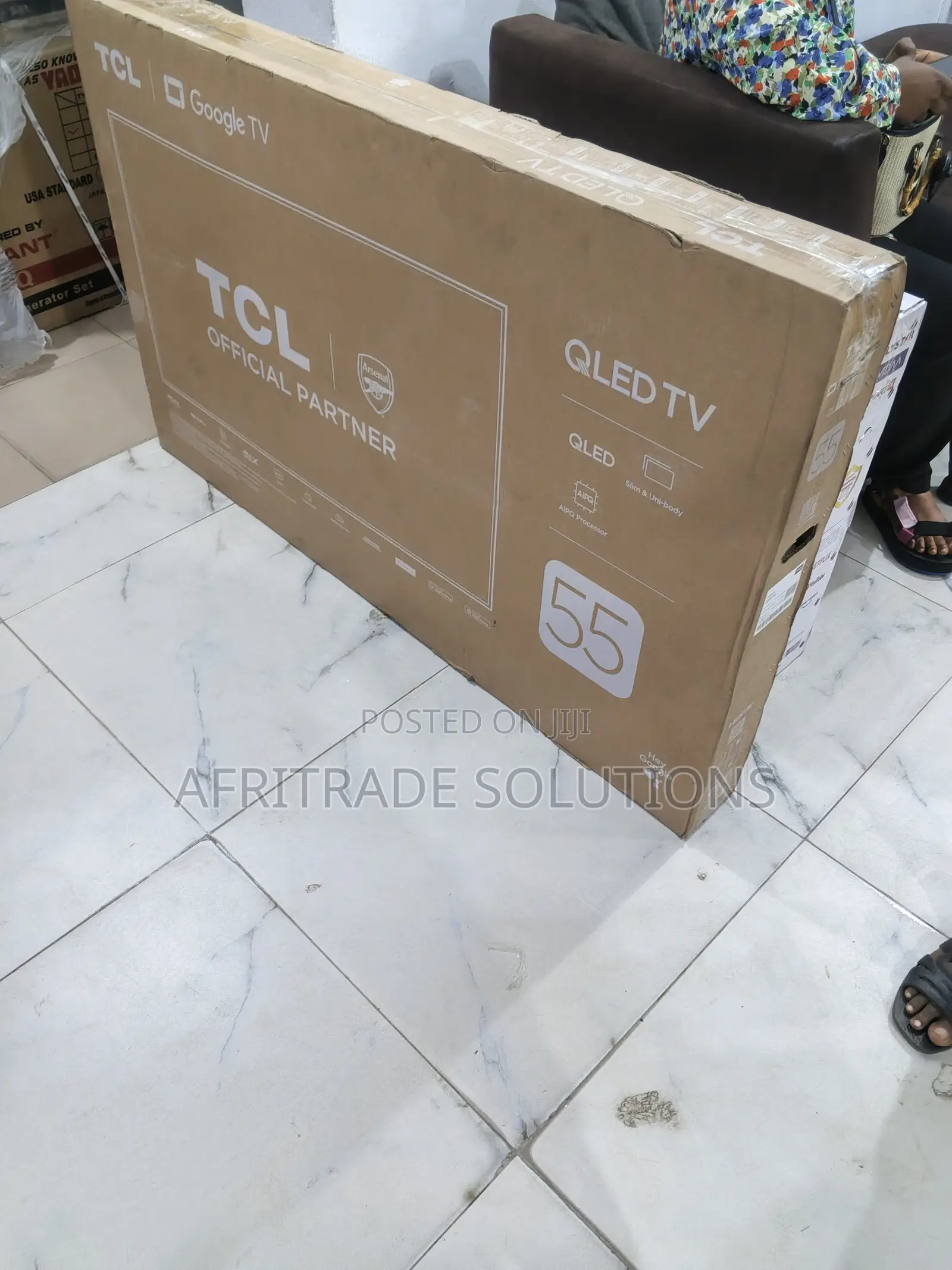 Tcl 55” Qled Smart Tv – Bezel-less Design