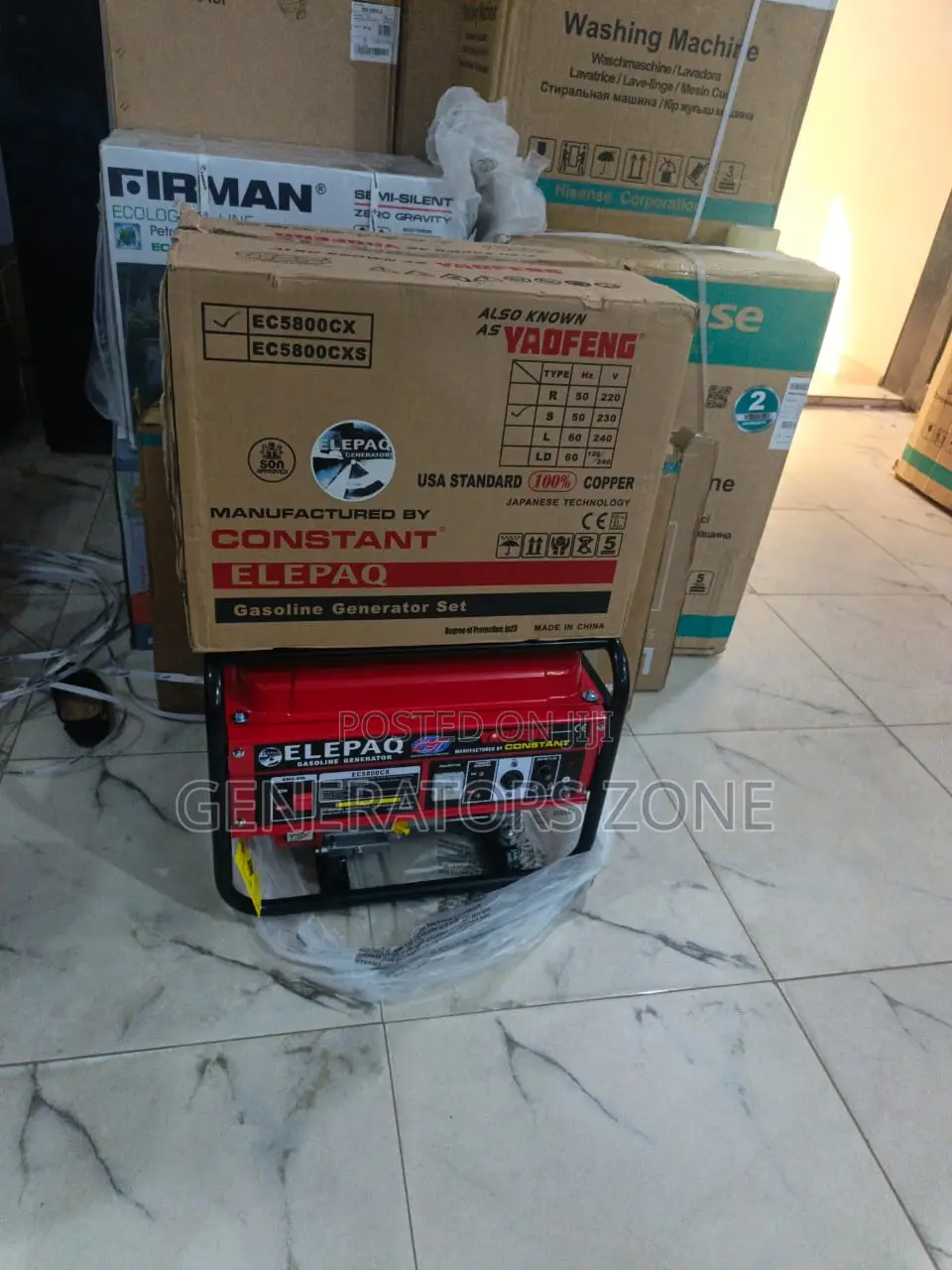 3.5kva Manual Constant Generator Model Ec5800cx