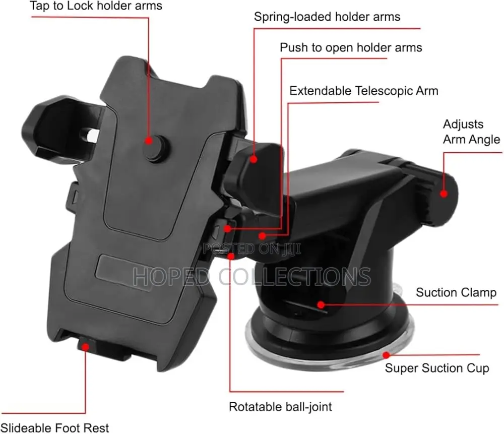 Long Neck Car Phone Holder