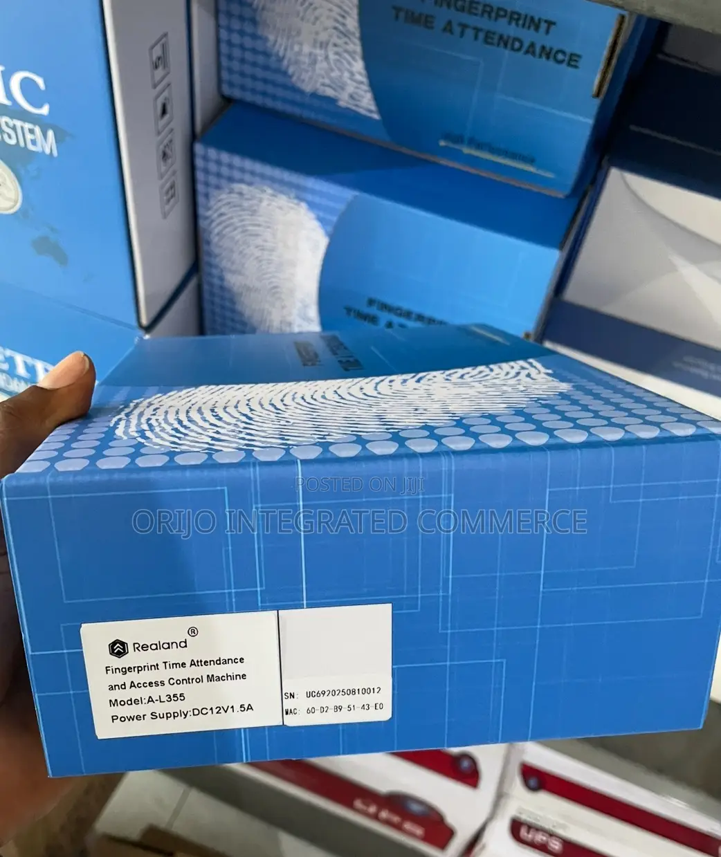 Fingerprint Time Attendance Machine (Fingerprint Pin)Battery Backup