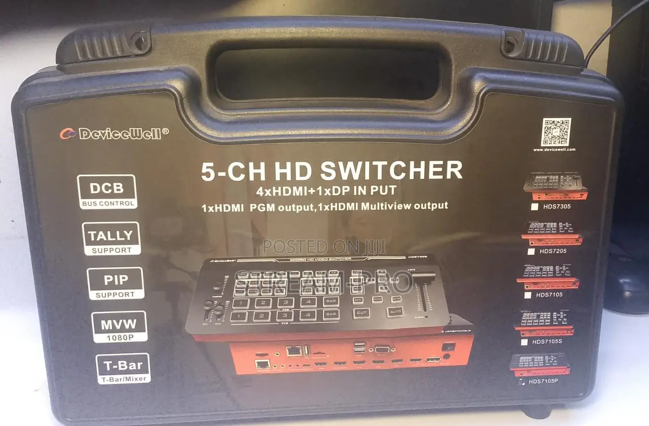 Devicewell Hds7105p 5 Nputs Video, Mixer Chroma/Lima T-bar