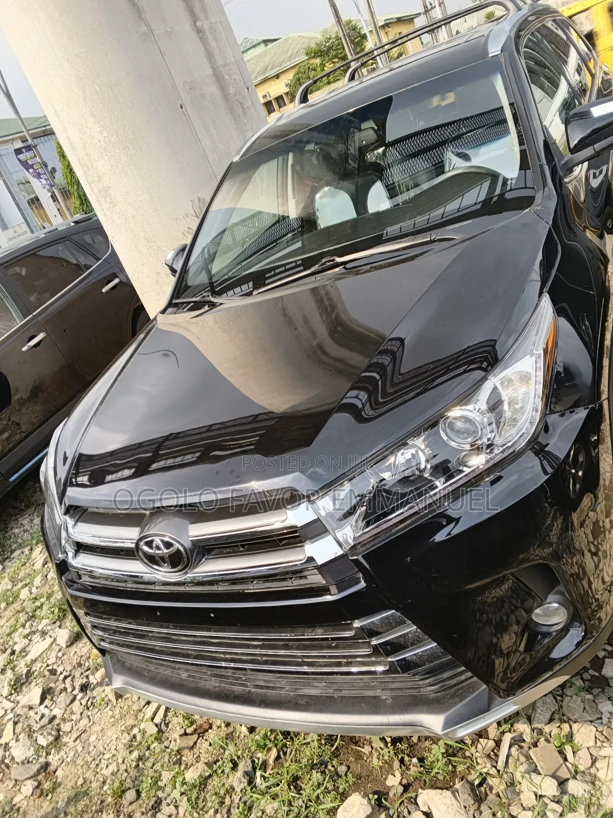 Toyota Highlander XLE 4x2 V6 (3.5L 6cyl 8A) 2018 Black