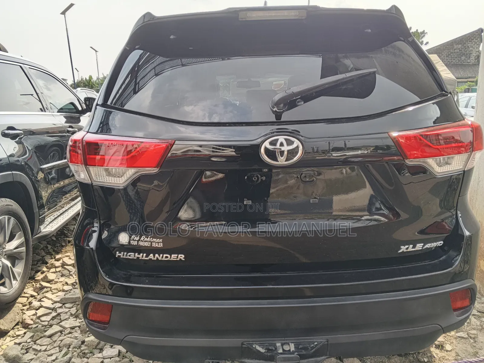 Toyota Highlander XLE 4x2 V6 (3.5L 6cyl 8A) 2018 Black