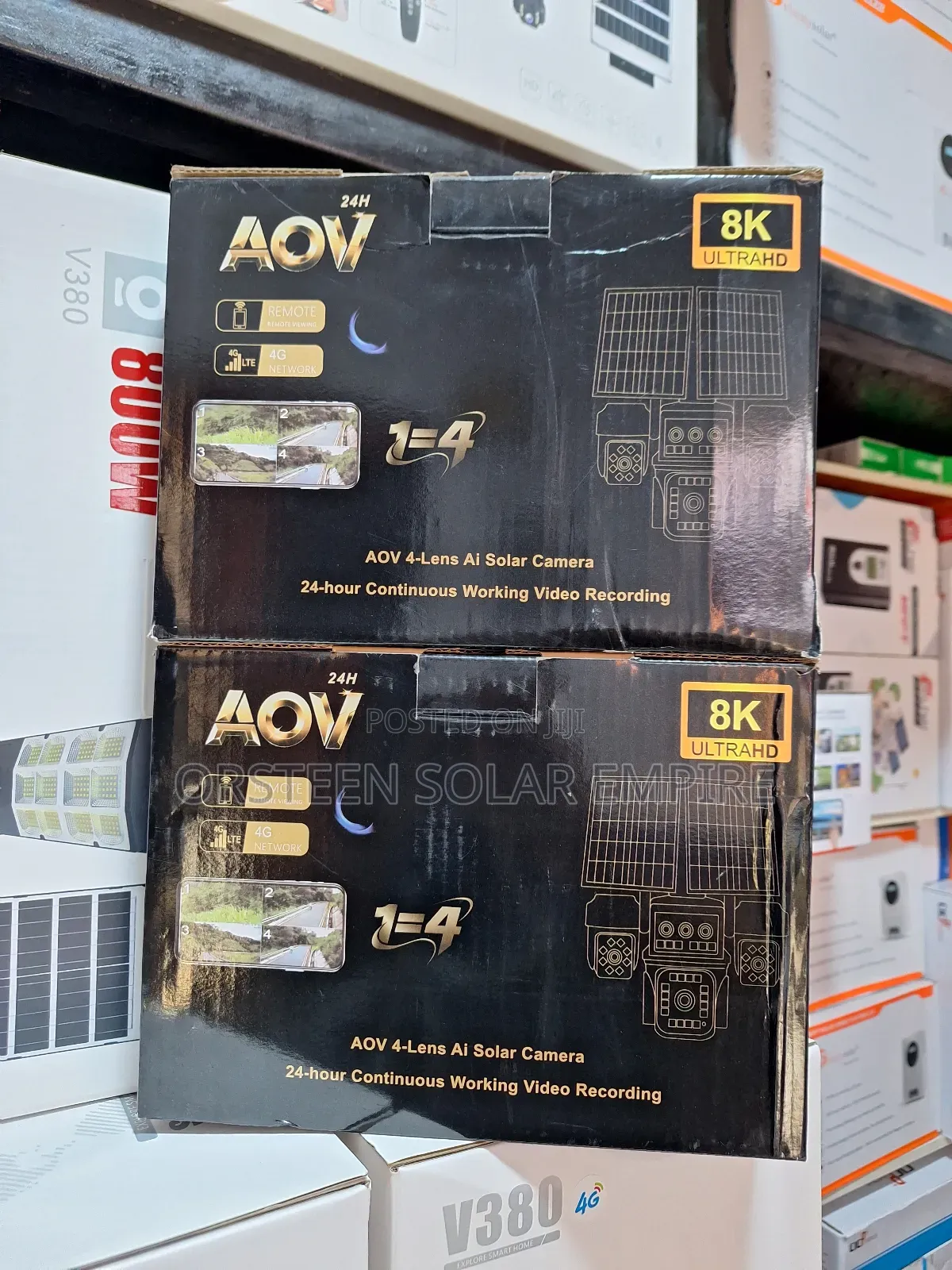 CCTC Cameras Aov 4-Lens Ai 4g Solar Camera (Model: S9)
