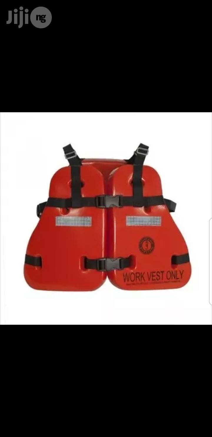 Safety Life Horse Jacket - Offshore Sea Work Vest - Orange