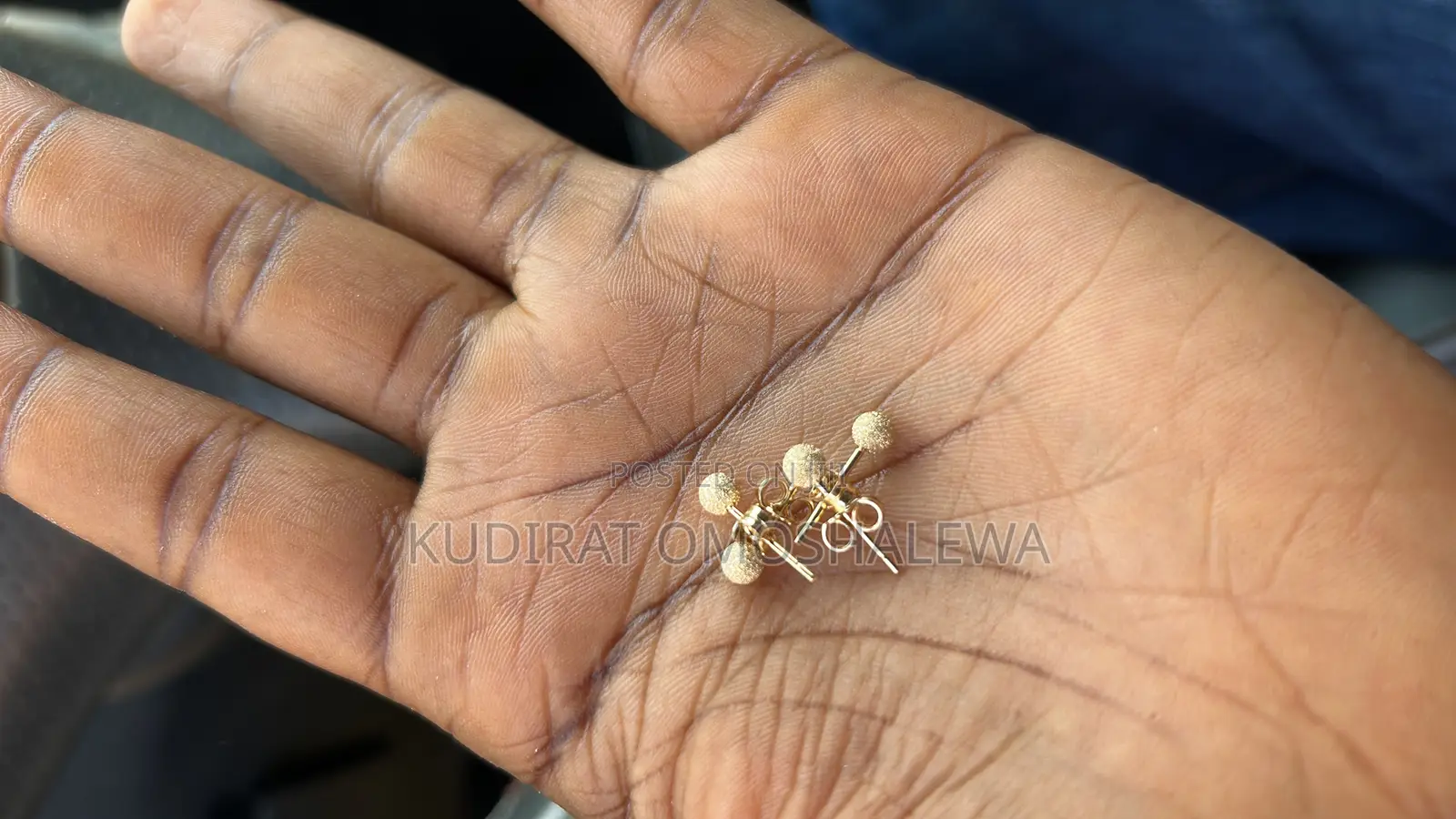 Pure Gold Stud Earrings