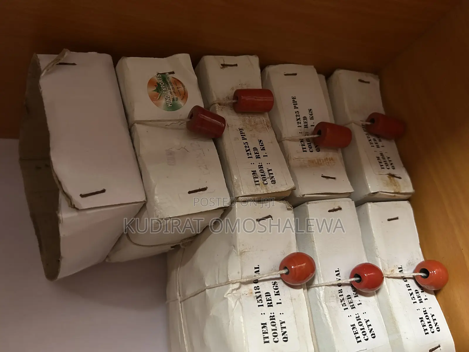 Red Glass Beads