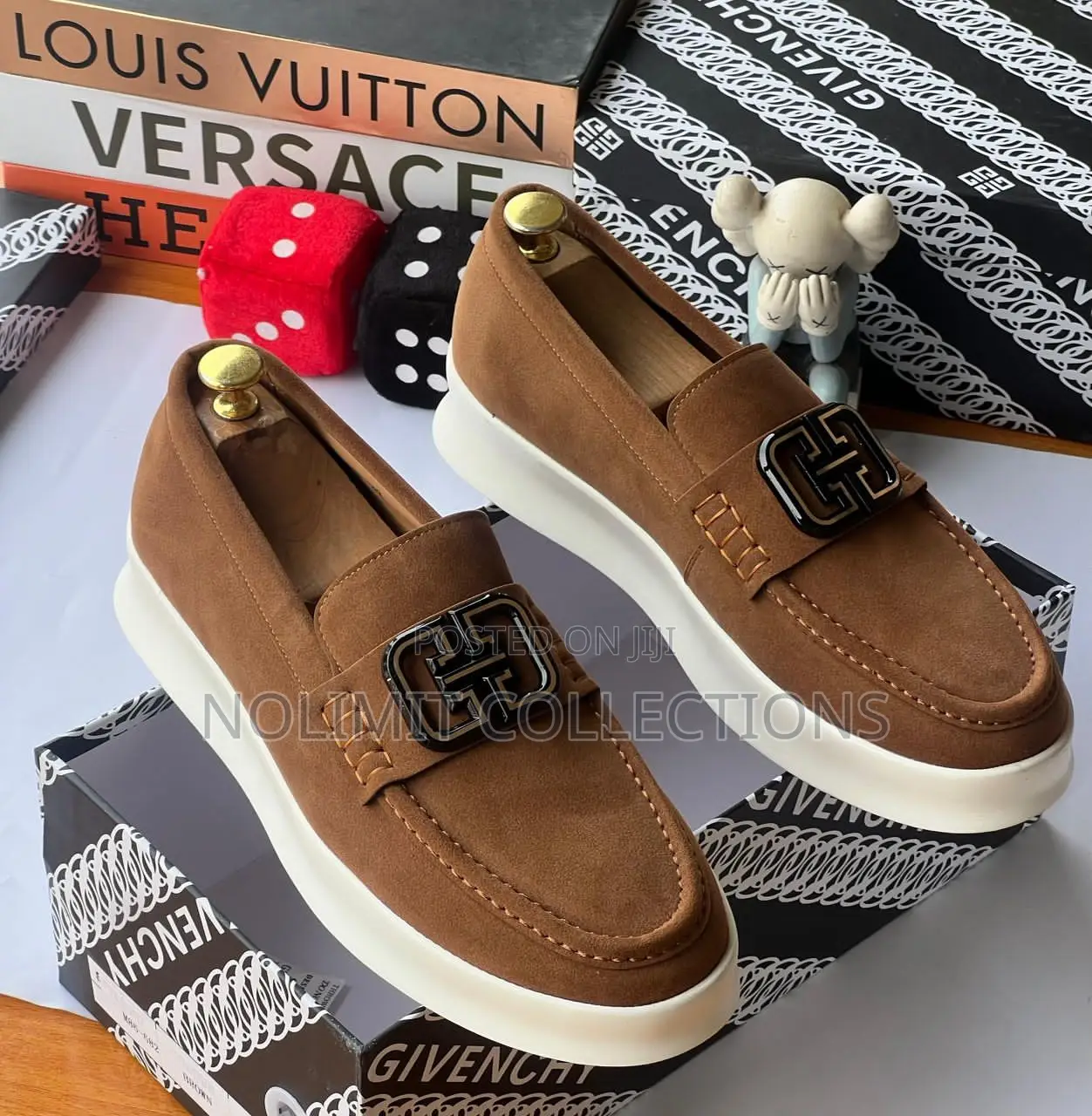 Givenchy Suede Loafers With White Soles