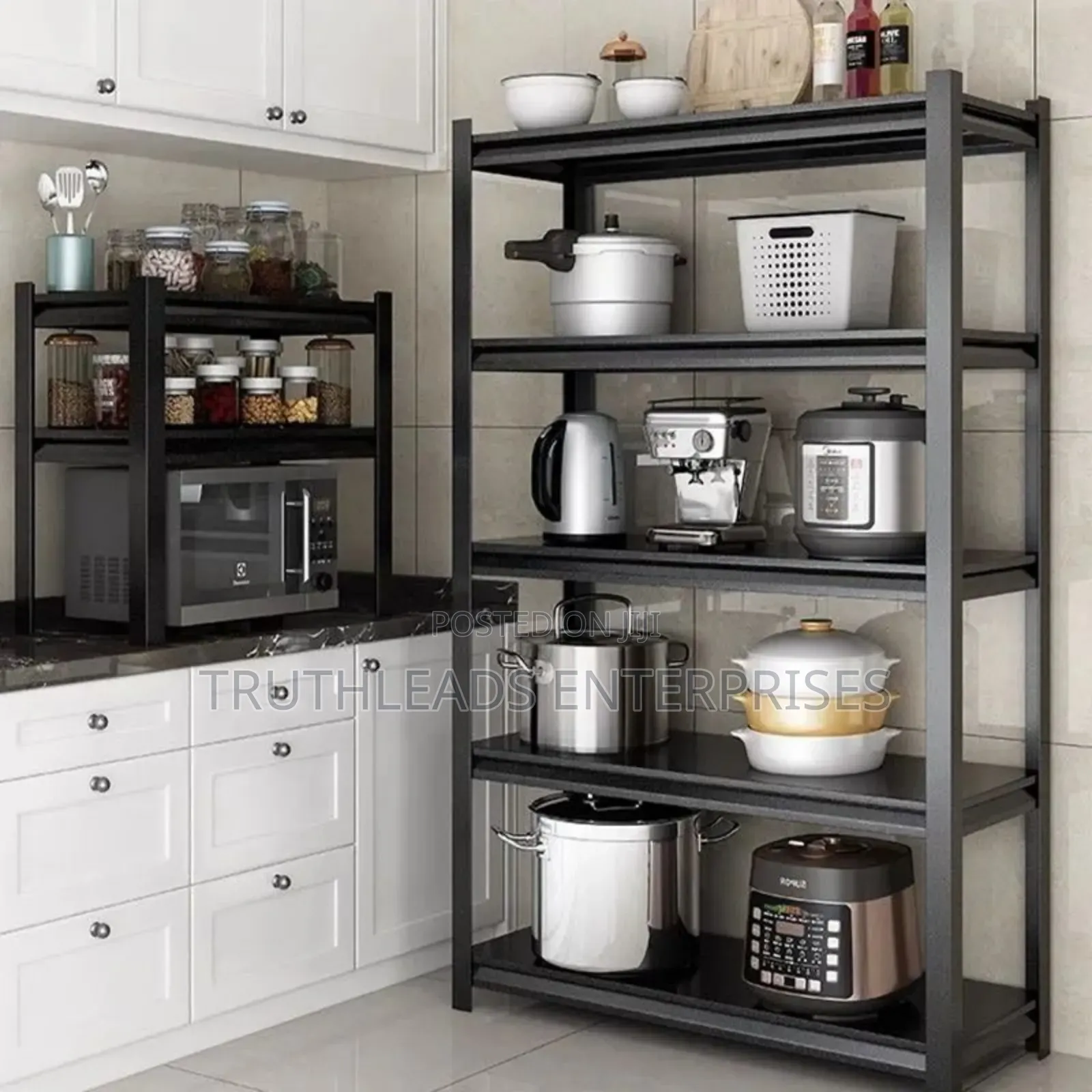 Double Columns Reinforced Metal Shelves
