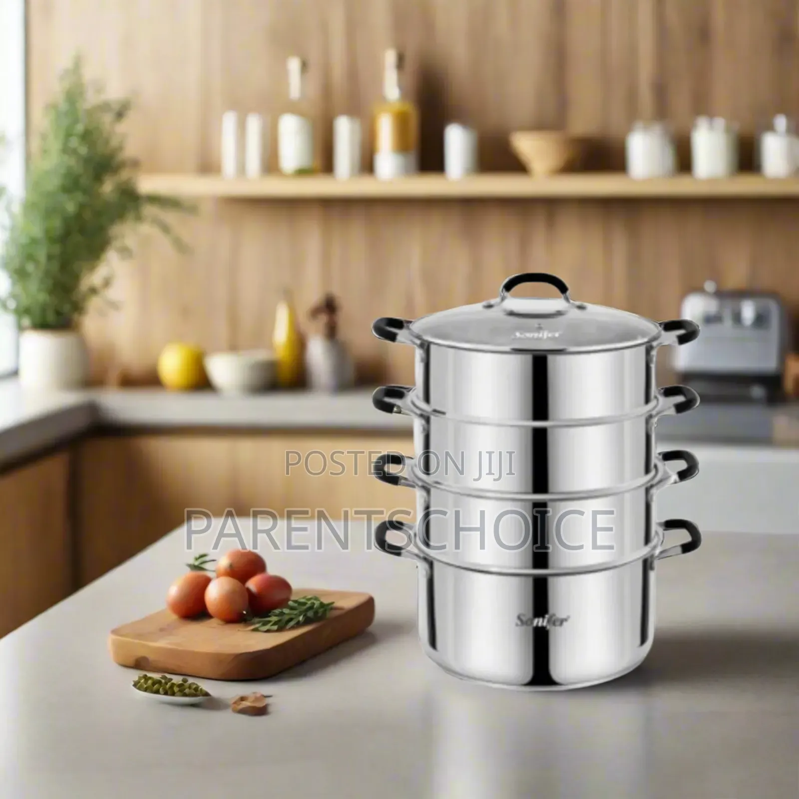 Set of 5 High-Quality Stainless Steel Saucepans