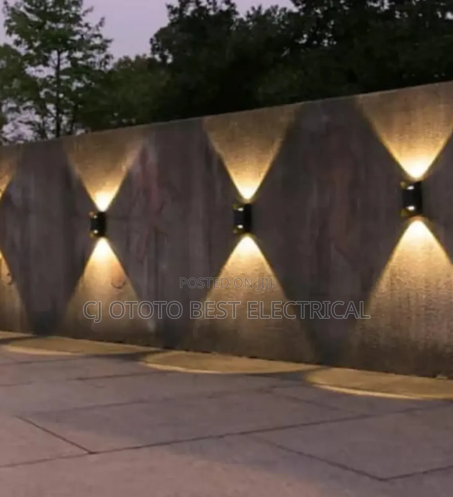 Crystal Glass Outdoor Led Wall Light