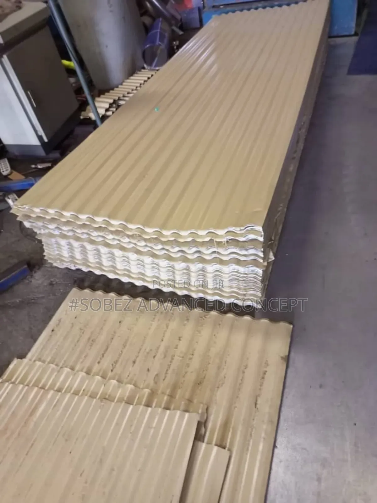 Cream Coloured Aluminum Roofing Sheet