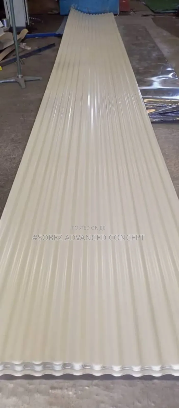 All Cream Coloured Aluminum Roofing Sheet