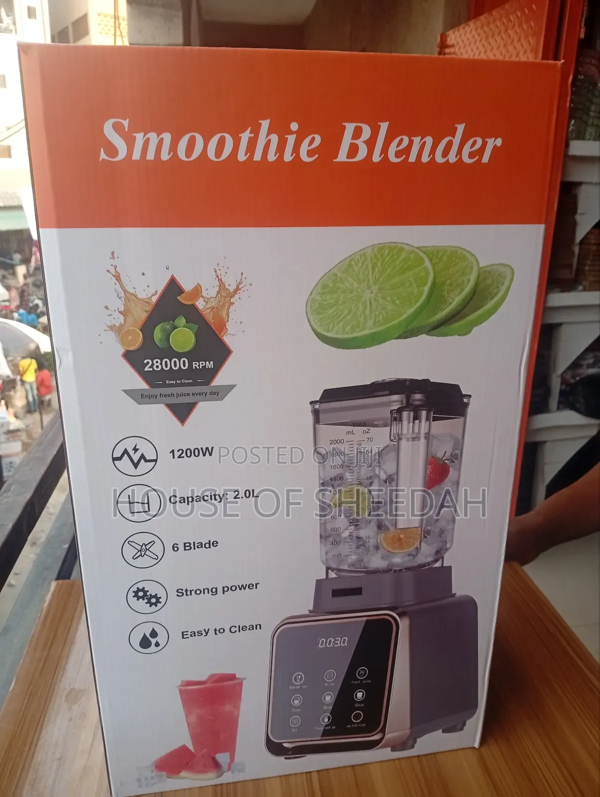 Commercial-Style High-Performance Digital Blender.