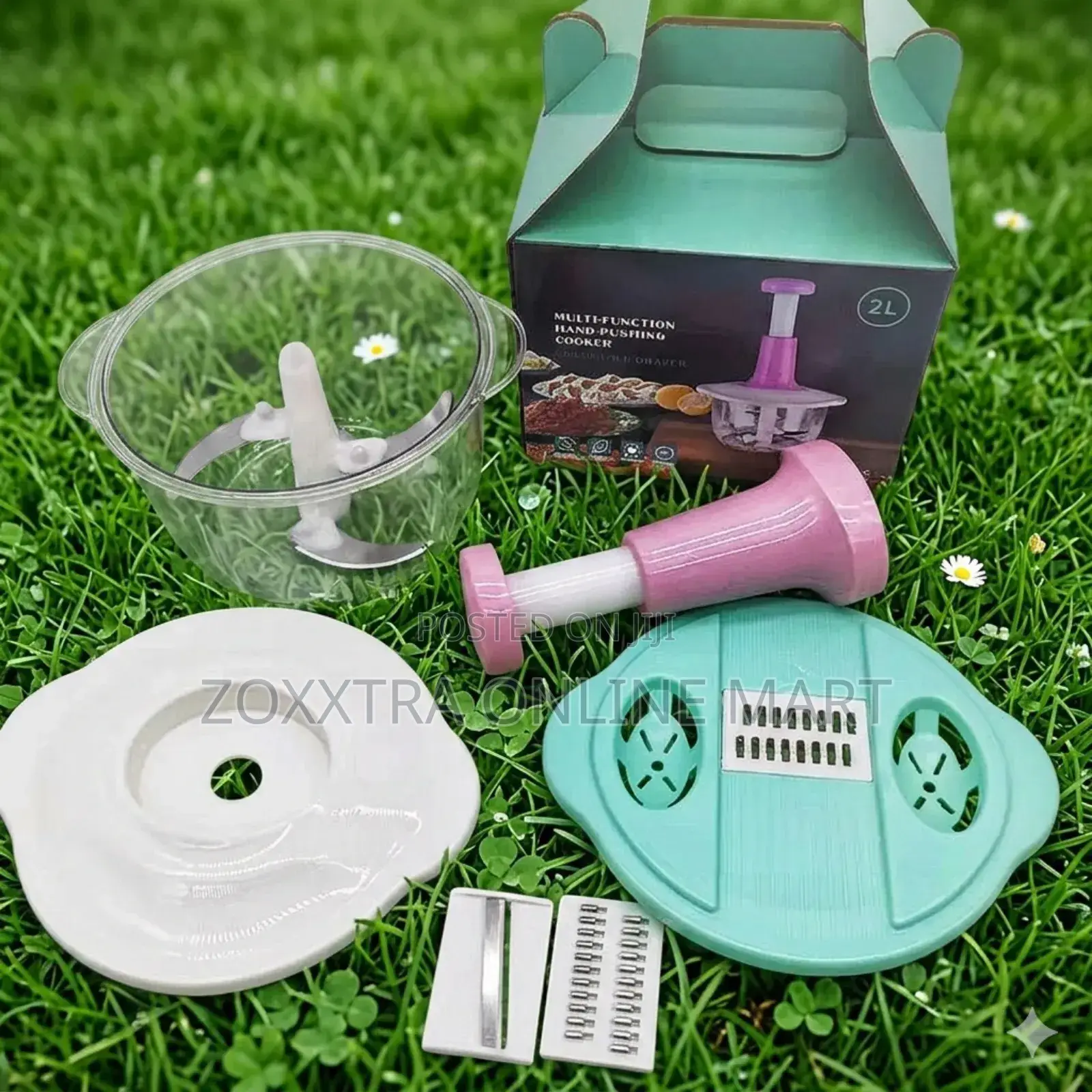 1.5l Hand Pat Food Processor With Kitchen Accessories