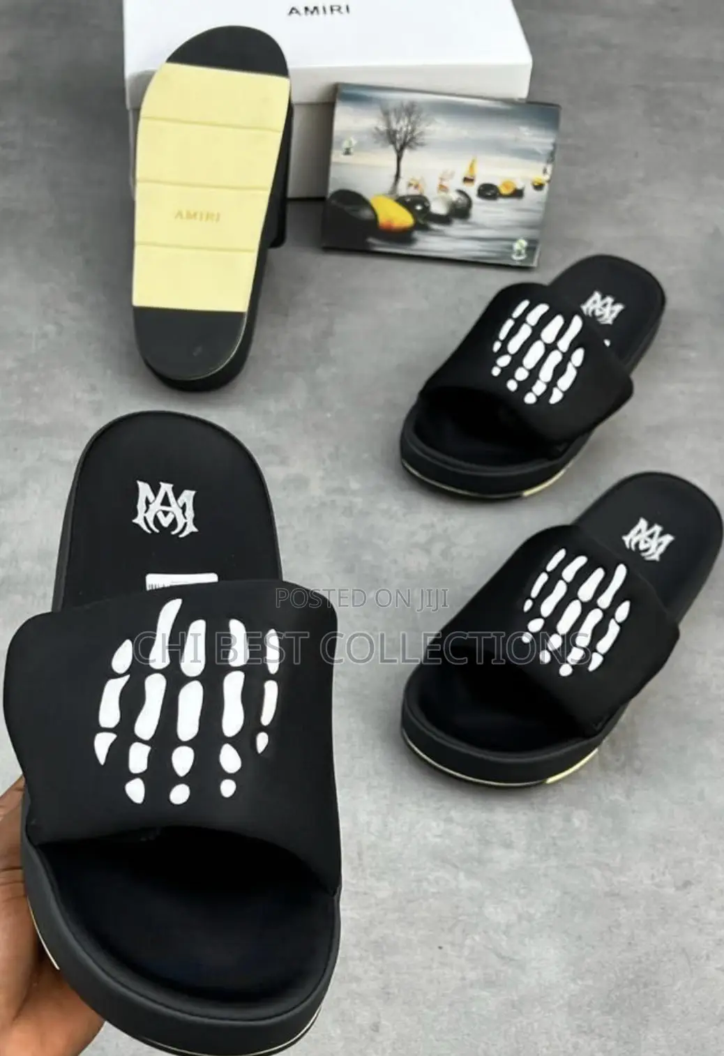 Most Wanted Luxury Hairy Amiri Pams Slippers