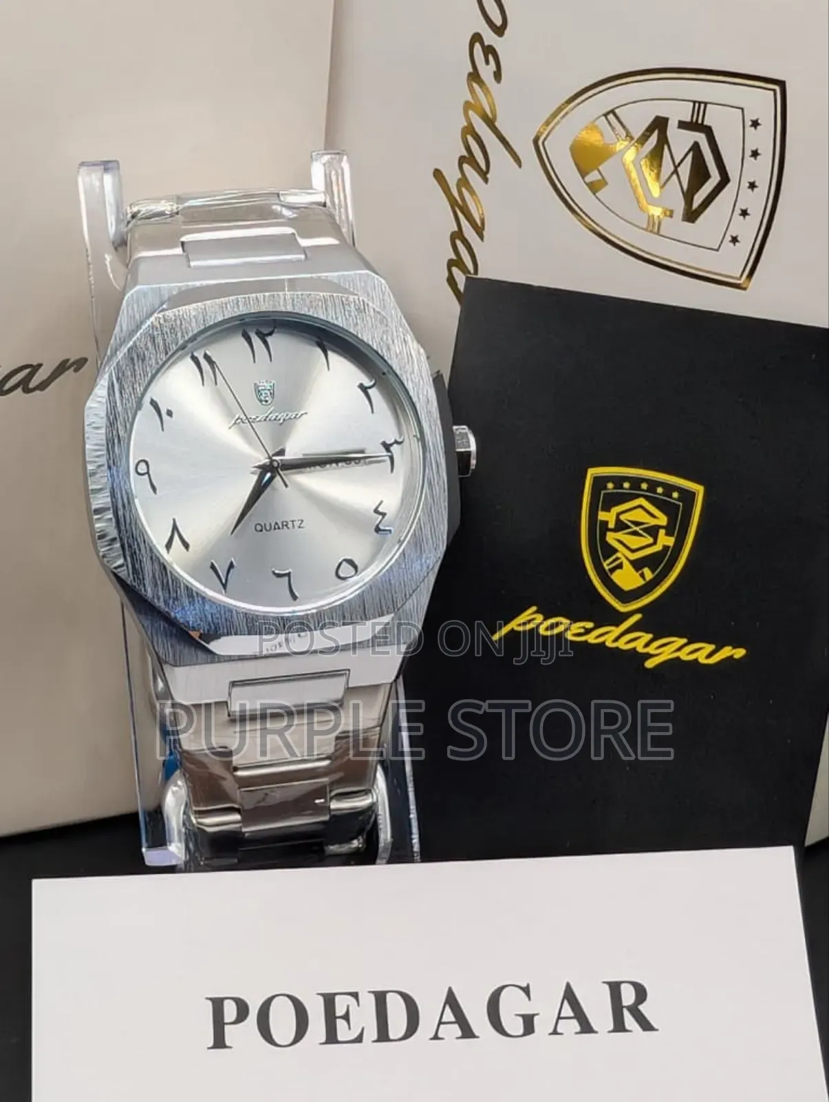 Poedagar Quality Steel Unisex Arabic-Dial 