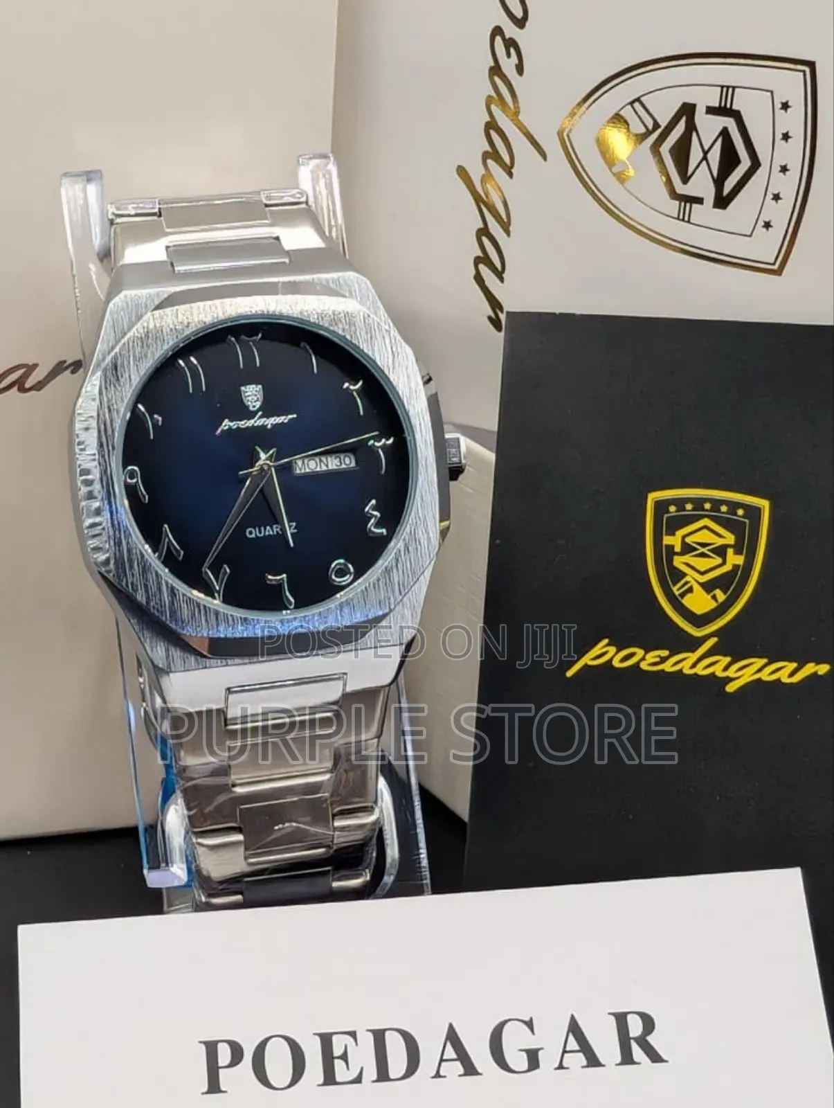 Poedagar Quality Steel Unisex Arabic-Dial 