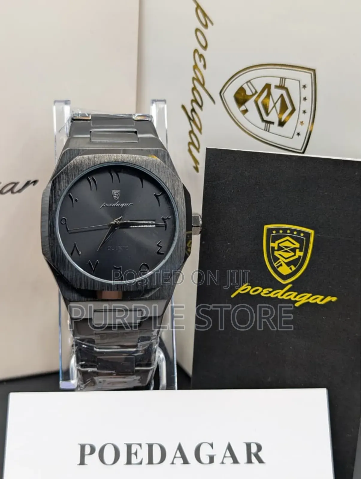 Poedagar Quality Steel Unisex Arabic-Dial 