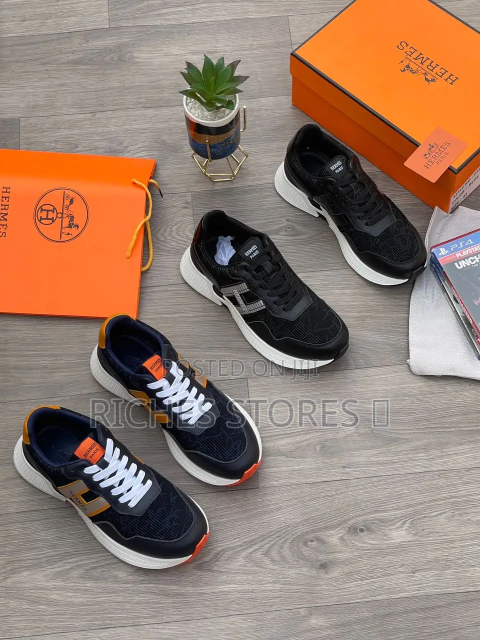 Authentic Quality Hermes Paris Sneakers