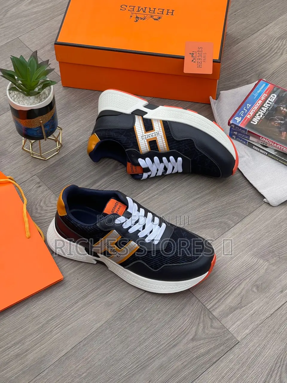 Authentic Quality Hermes Paris Sneakers