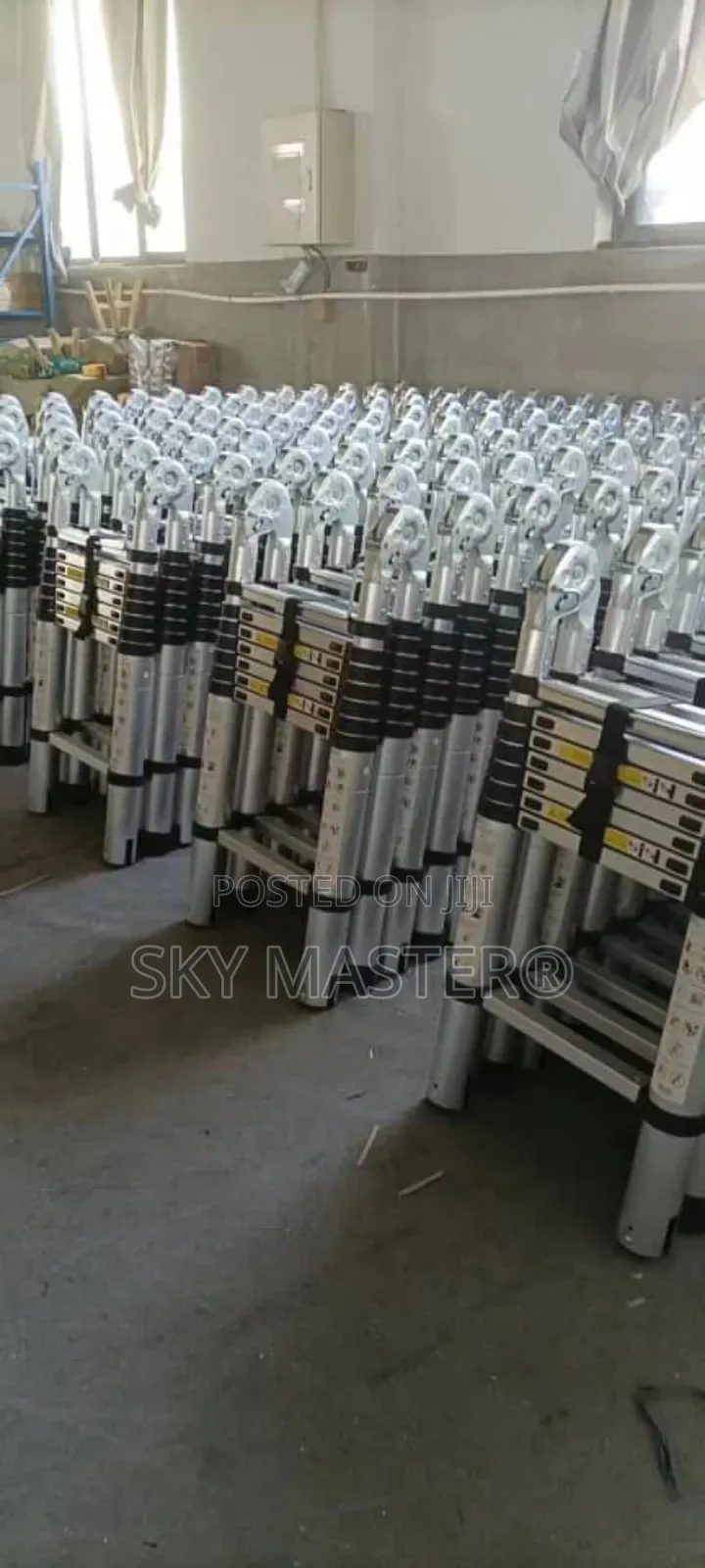 2.2m+2.2m Double Telescopic Ladder