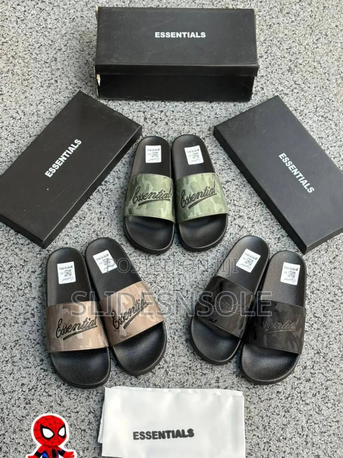 Essentials Branded Slide Sandals – Original