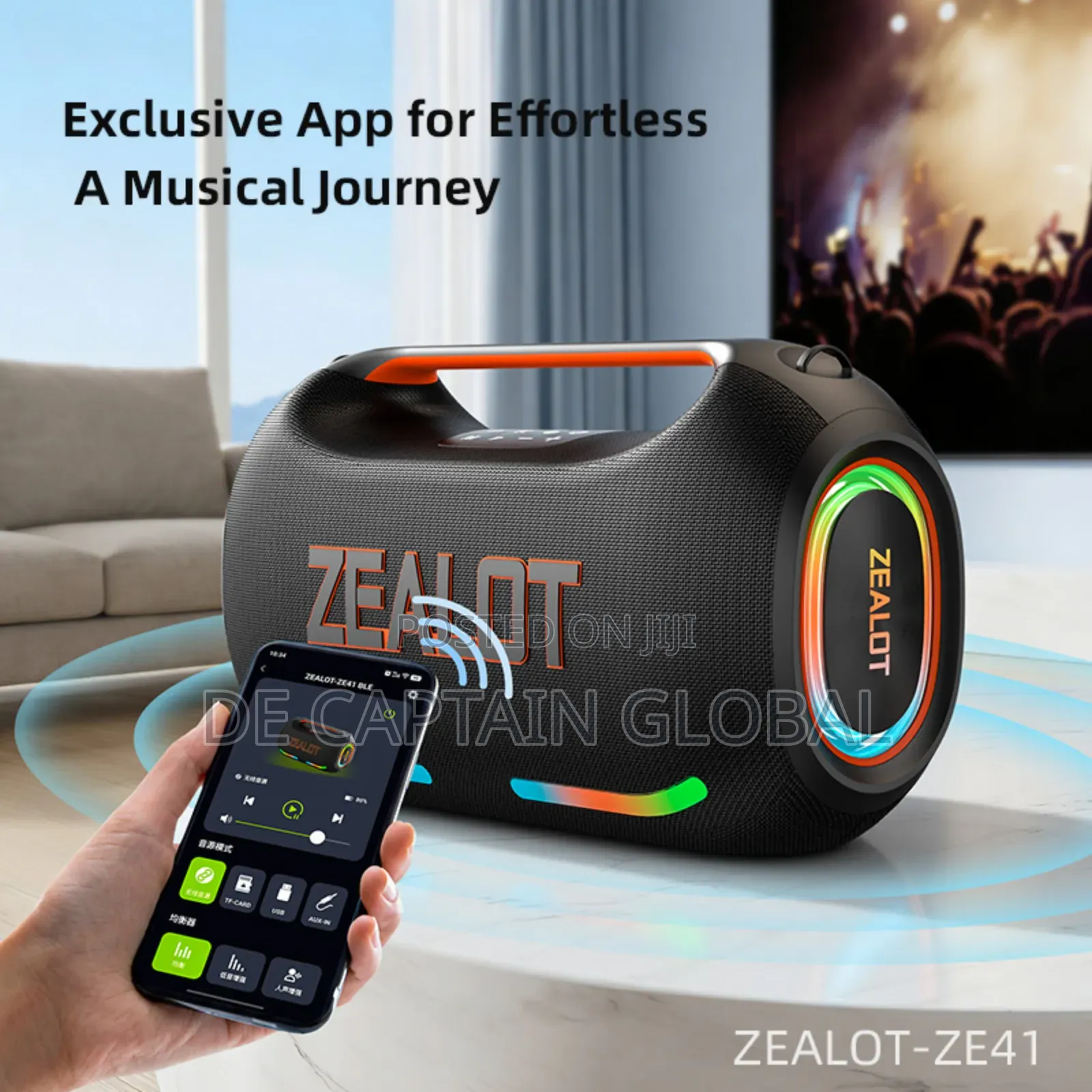 Zealot Ze41 Party Box 250w Bluetooth Boombox Speaker