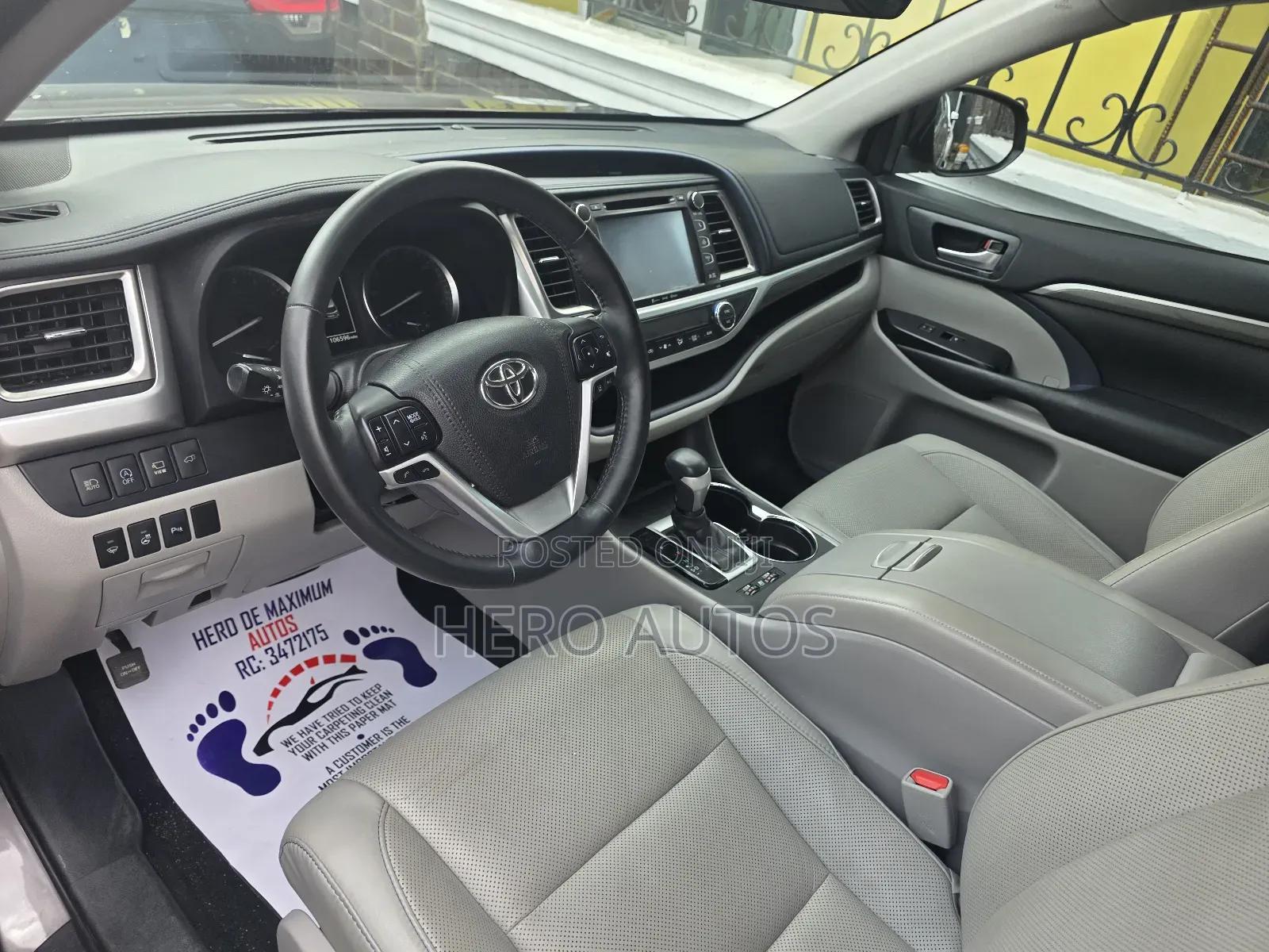 Toyota Highlander Limited Platinum 4x4 V6 (3.5L 6cyl 8A) 2018 Gray