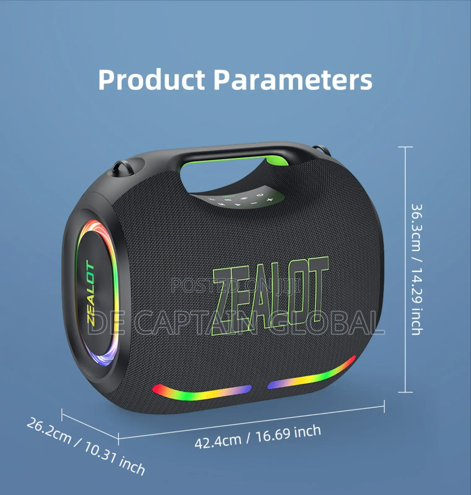 Zealot Ze21 Party Box 250w Bluetooth Boombox Speaker