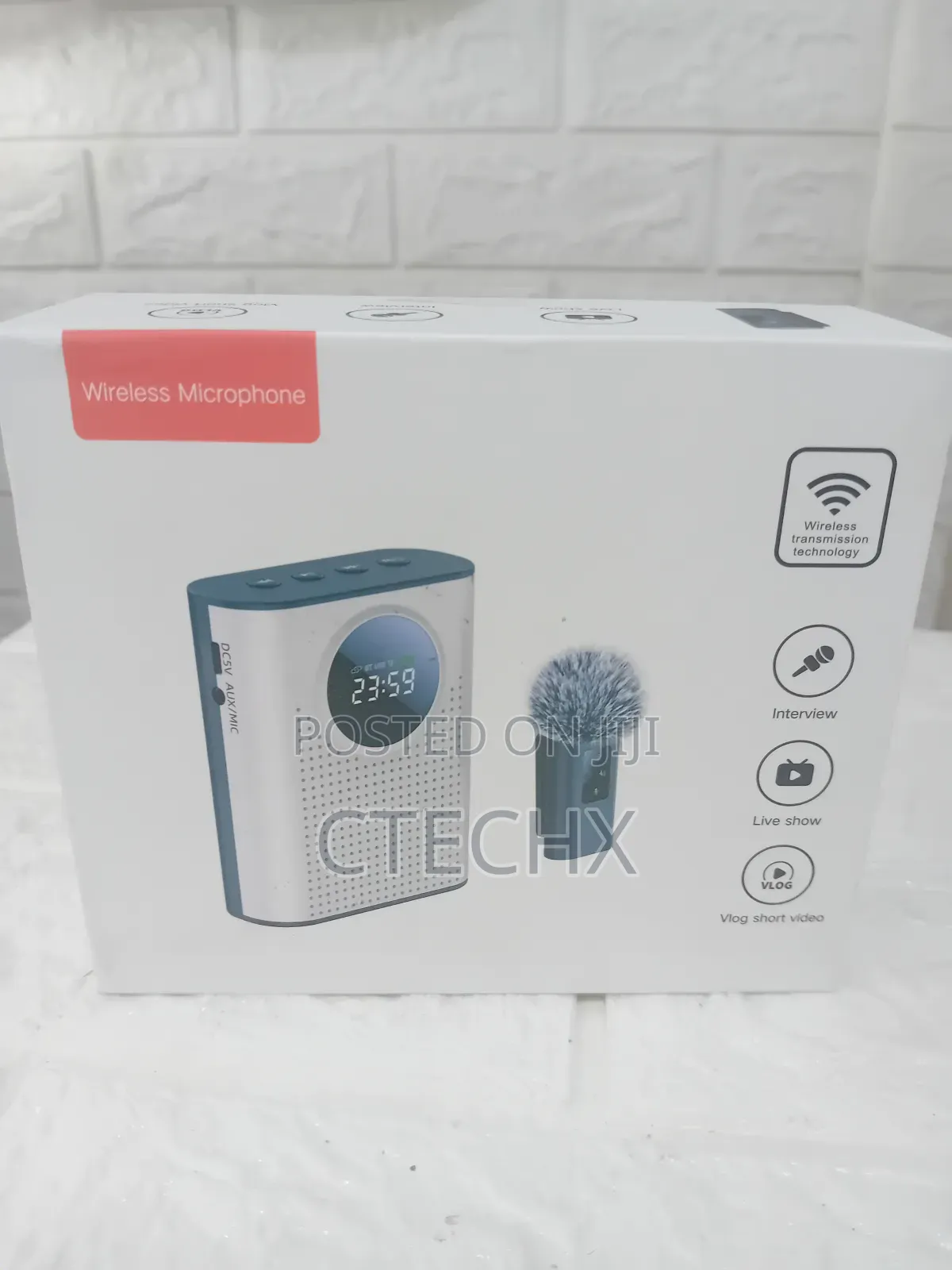 Voice Amplifier With Wireless Lavalier Microphone - Rechargeable