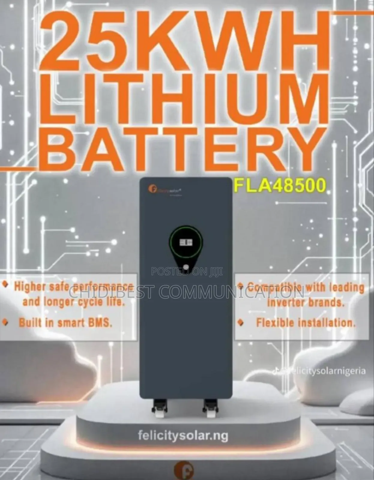 25kwh Felicity Lithium Battery Is Available