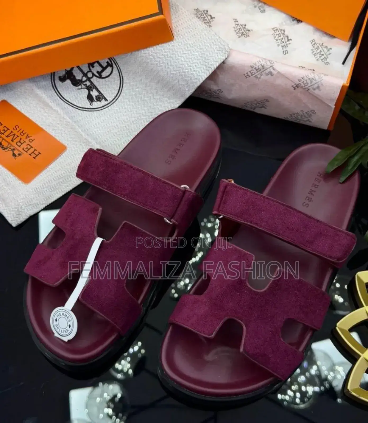 Ladies Hermes Slides