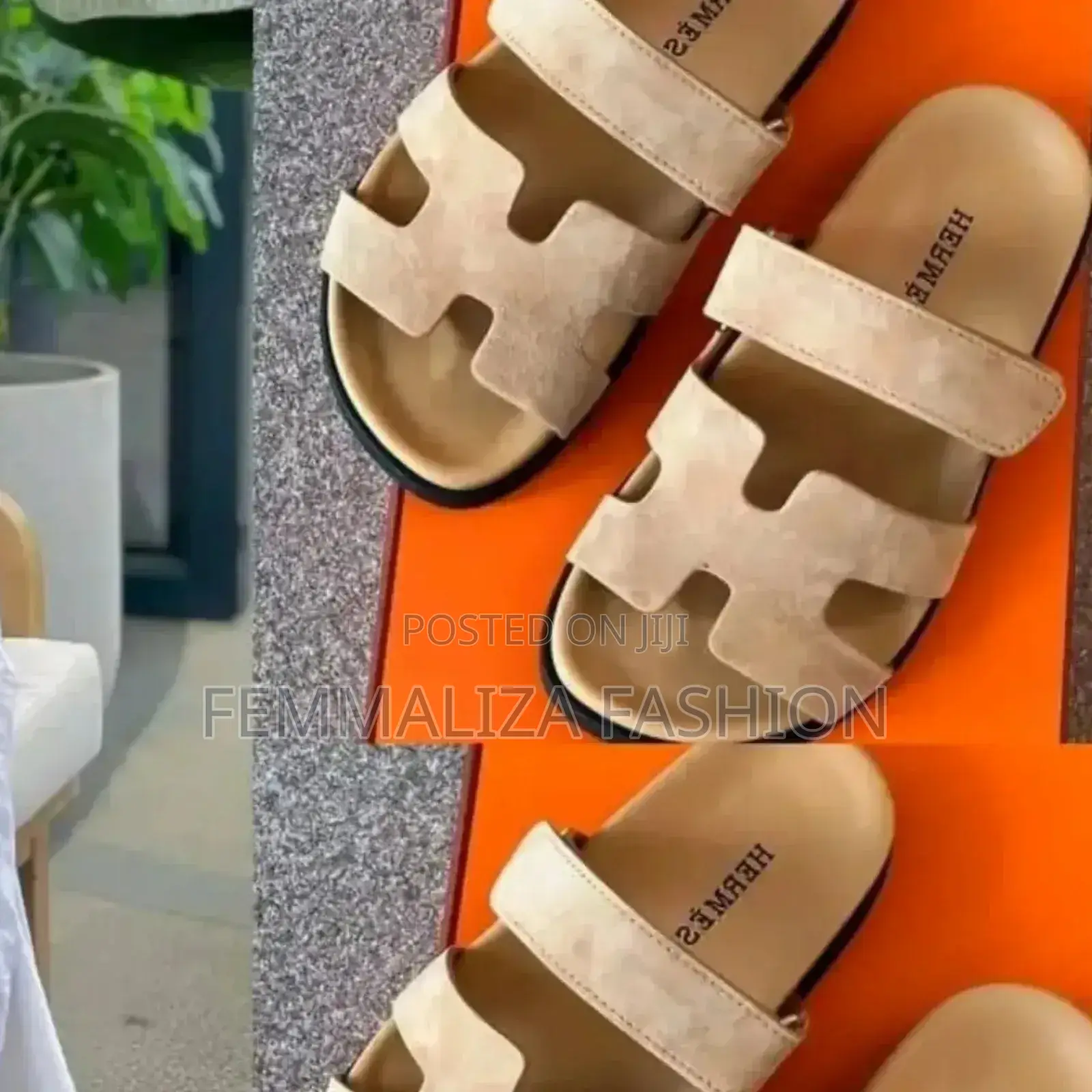 Ladies Hermes Slides