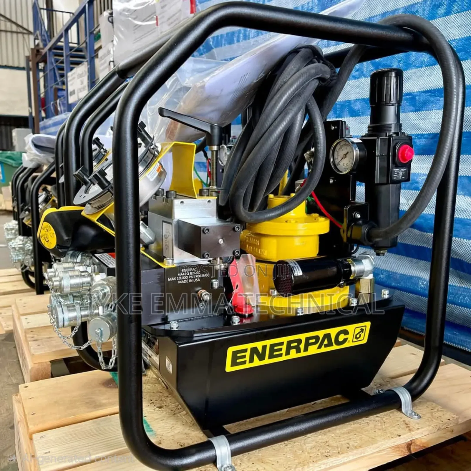Enerpac Za4-Series Air Hydraulic Torque Wrench Pump10,000 Psi 700 Bar.