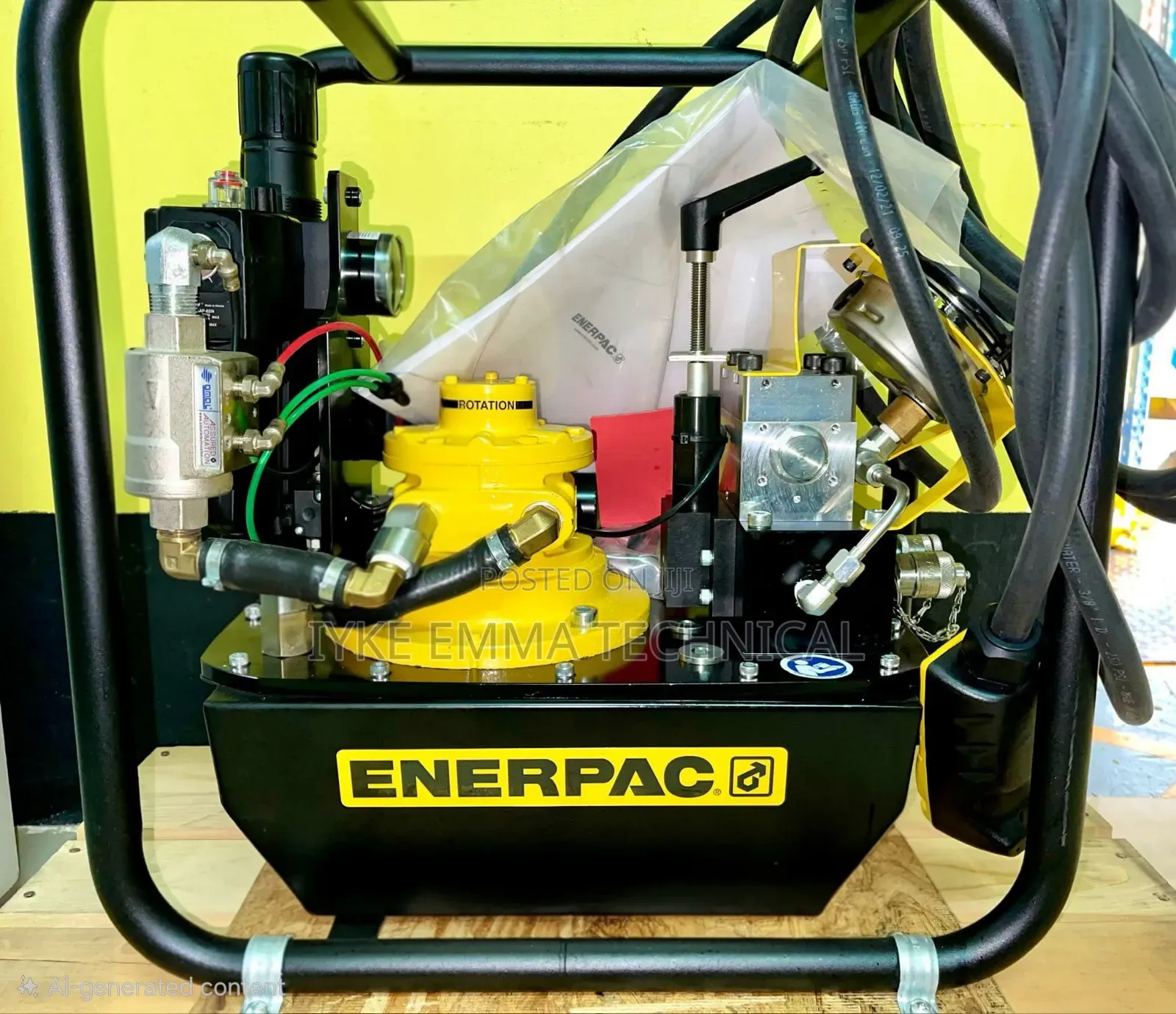 Enerpac Za4-Series Air Hydraulic Torque Wrench Pump10,000 Psi 700 Bar.