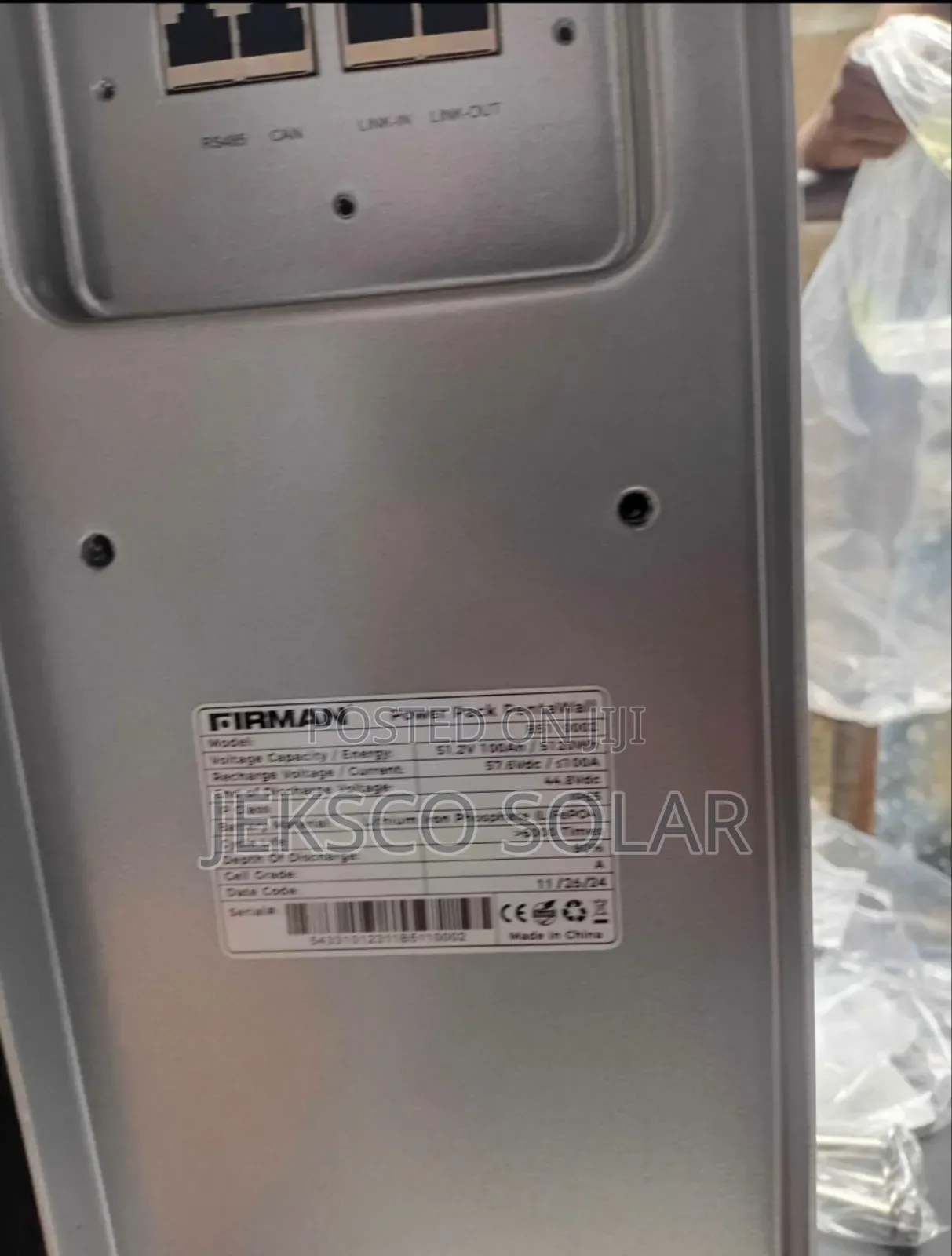 5kw Firman Lithium Battery 51.2v