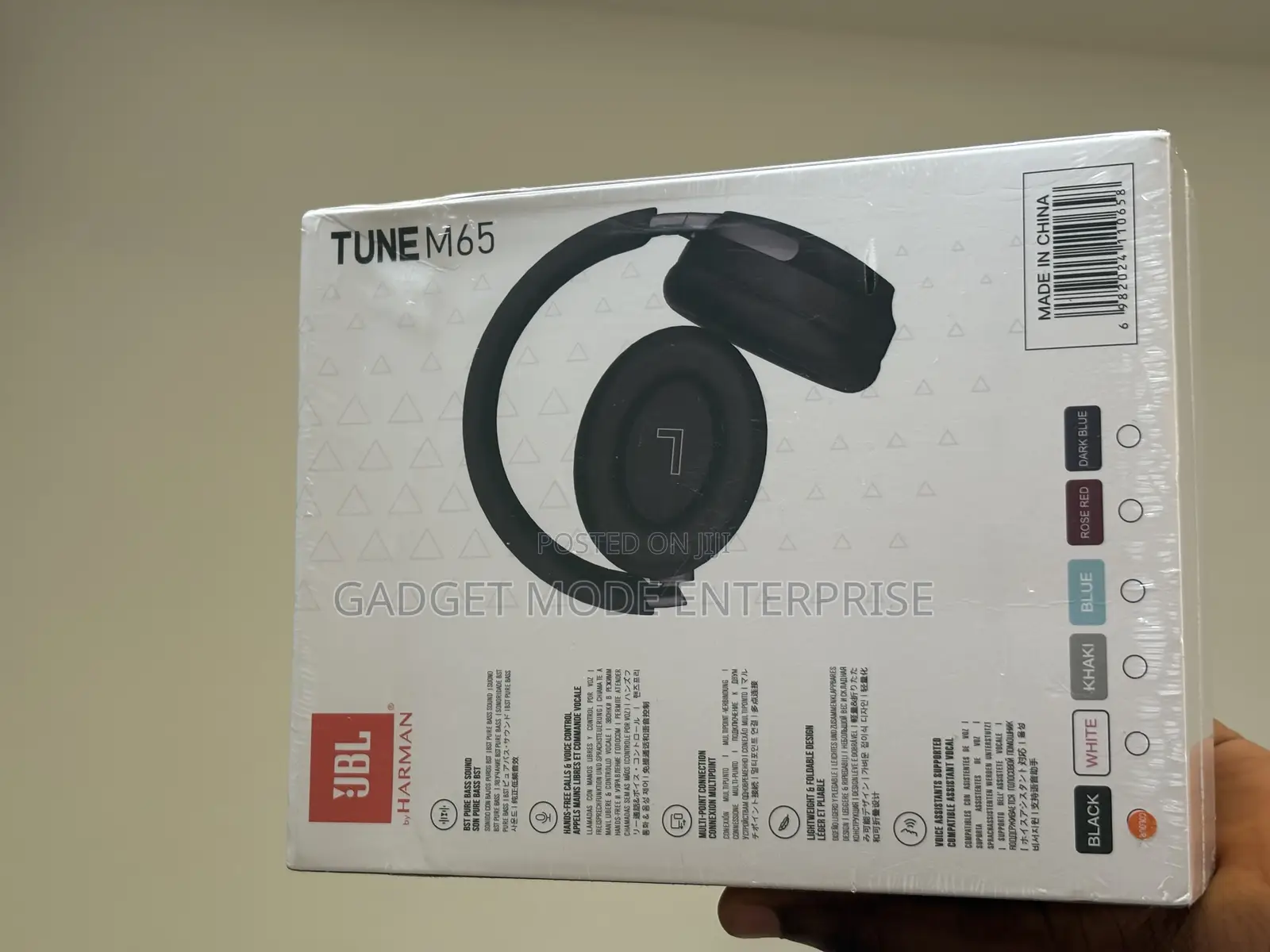 JBL Tune M65 Lightweight, Foldable Wireless on-Ear Headphones