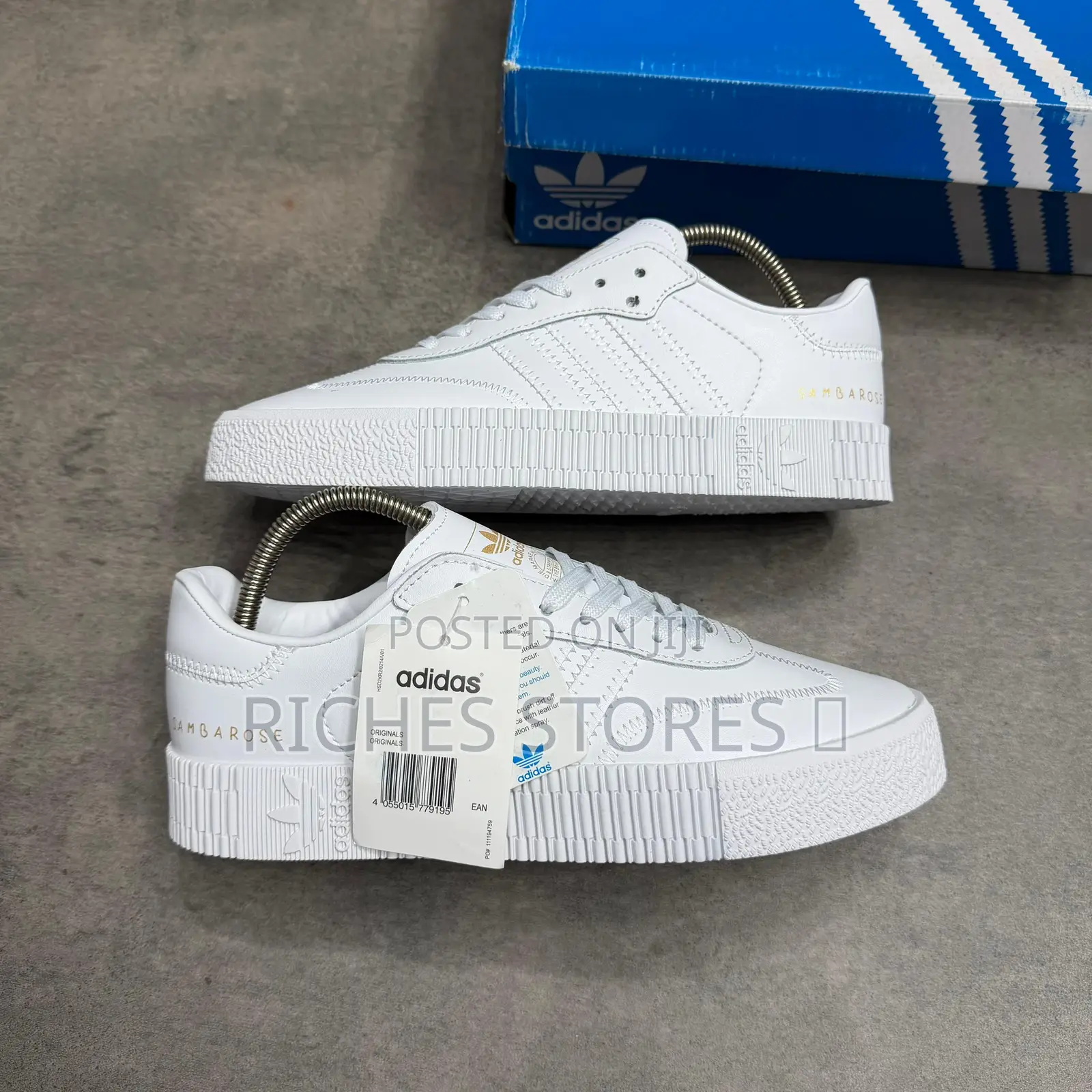 New Inadidas Sambarose Triple White