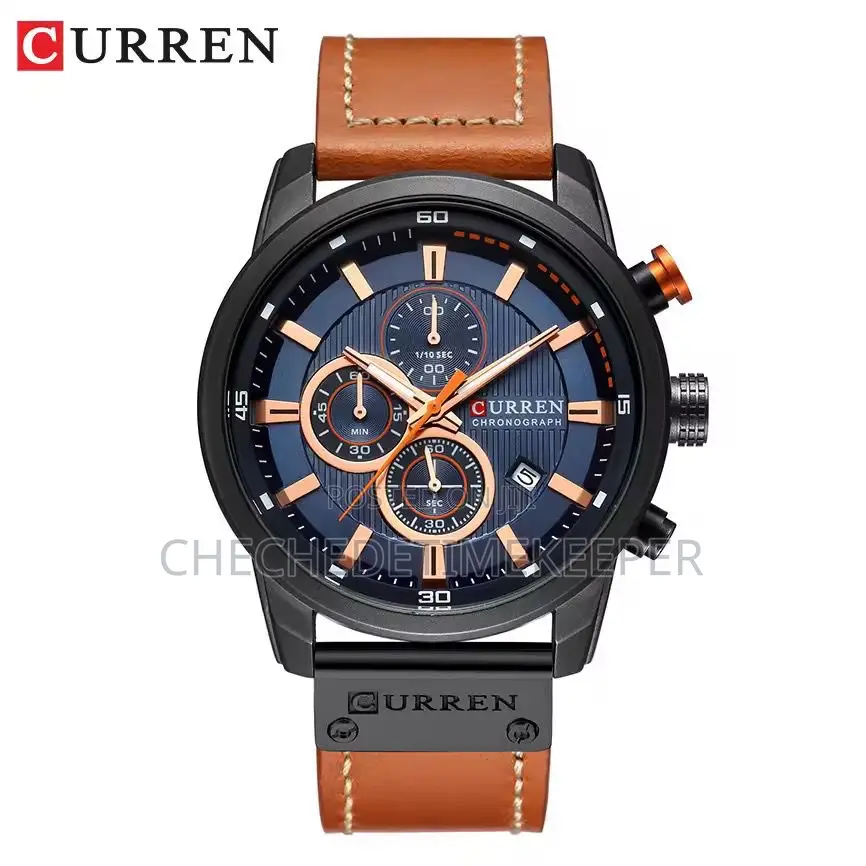 Curren Chronograph Leather Watch