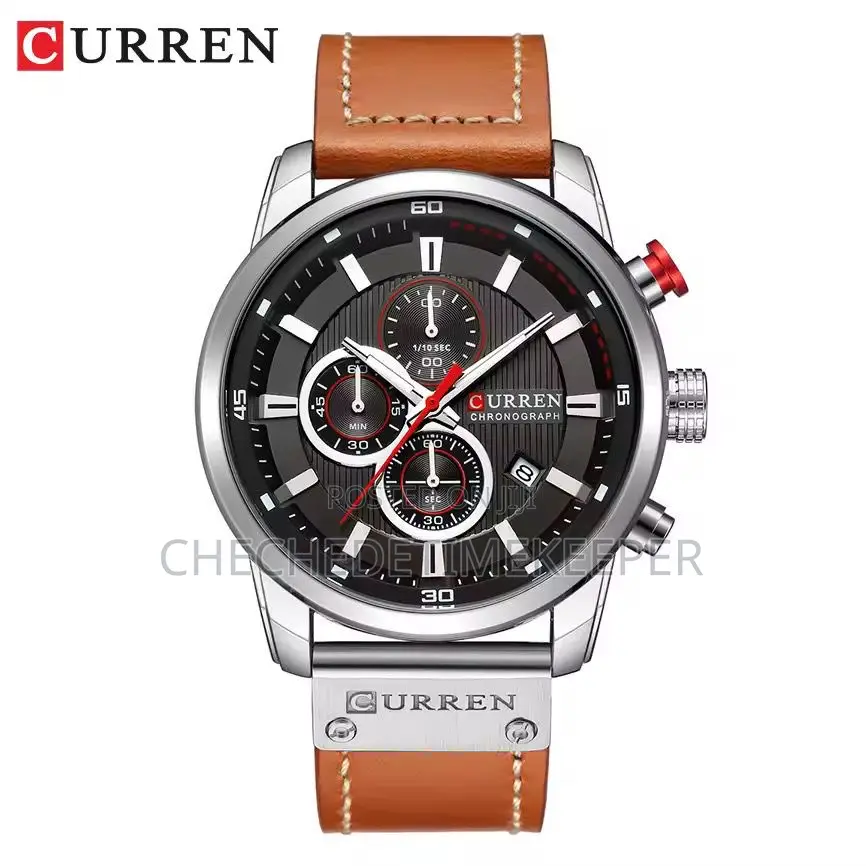 Curren Chronograph Leather Watch