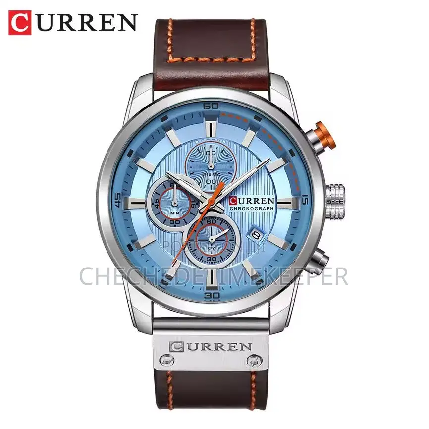 Curren Chronograph Leather Watch