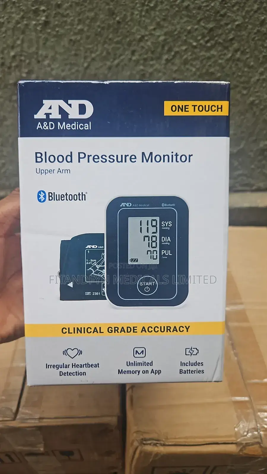 A&D Blood Pressure Monitor With Bluetooth