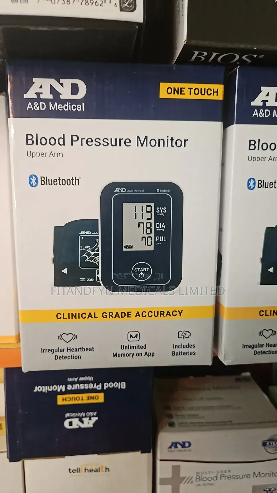 A&D Blood Pressure Monitor With Bluetooth