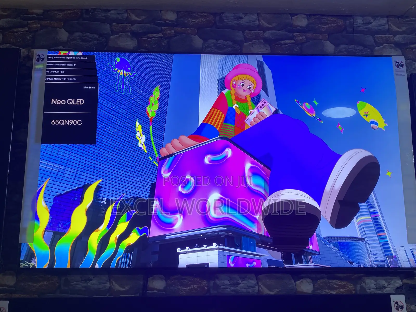 Samsung 65”Inches Igh-End Samsung Neo Qled Smart Tv , Free Accessories