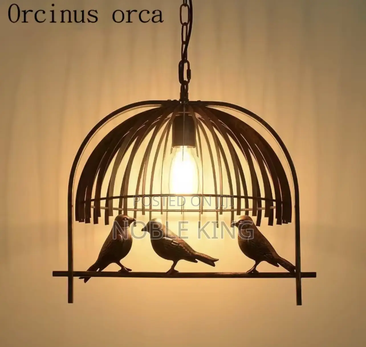 Industrial Wind American Bird Chandelier