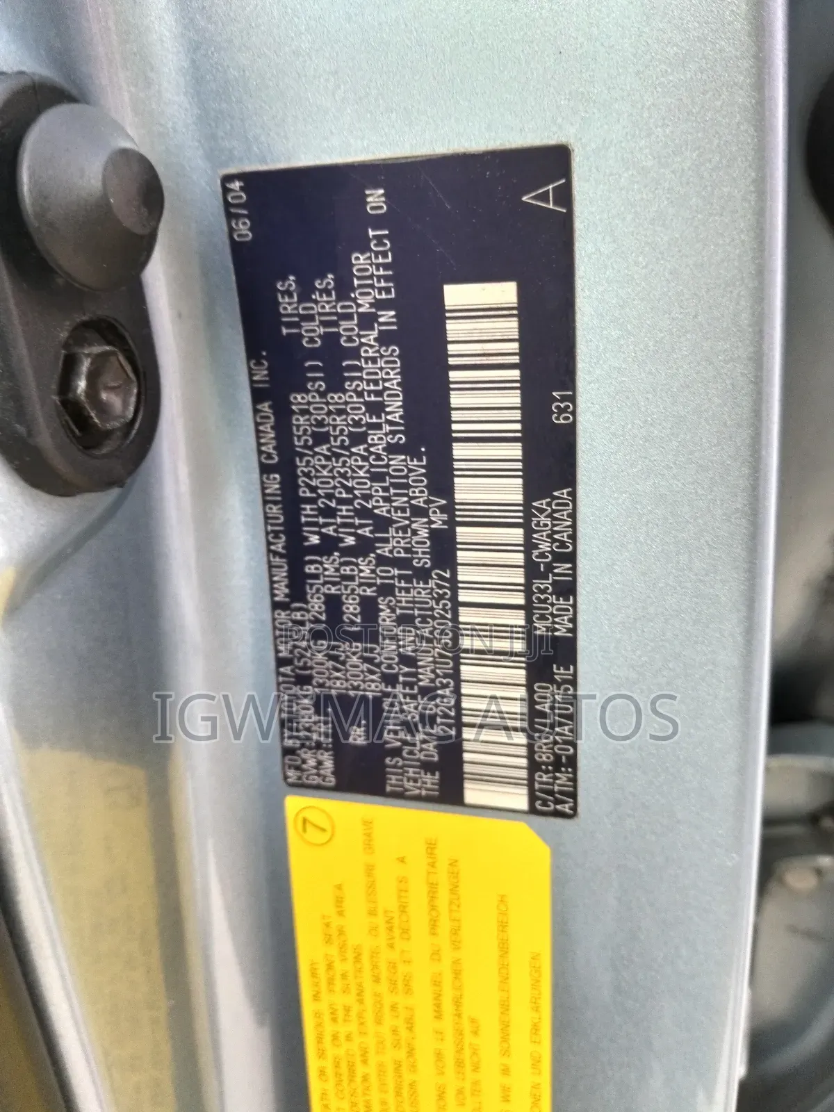 Lexus RX 330 2005 Blue