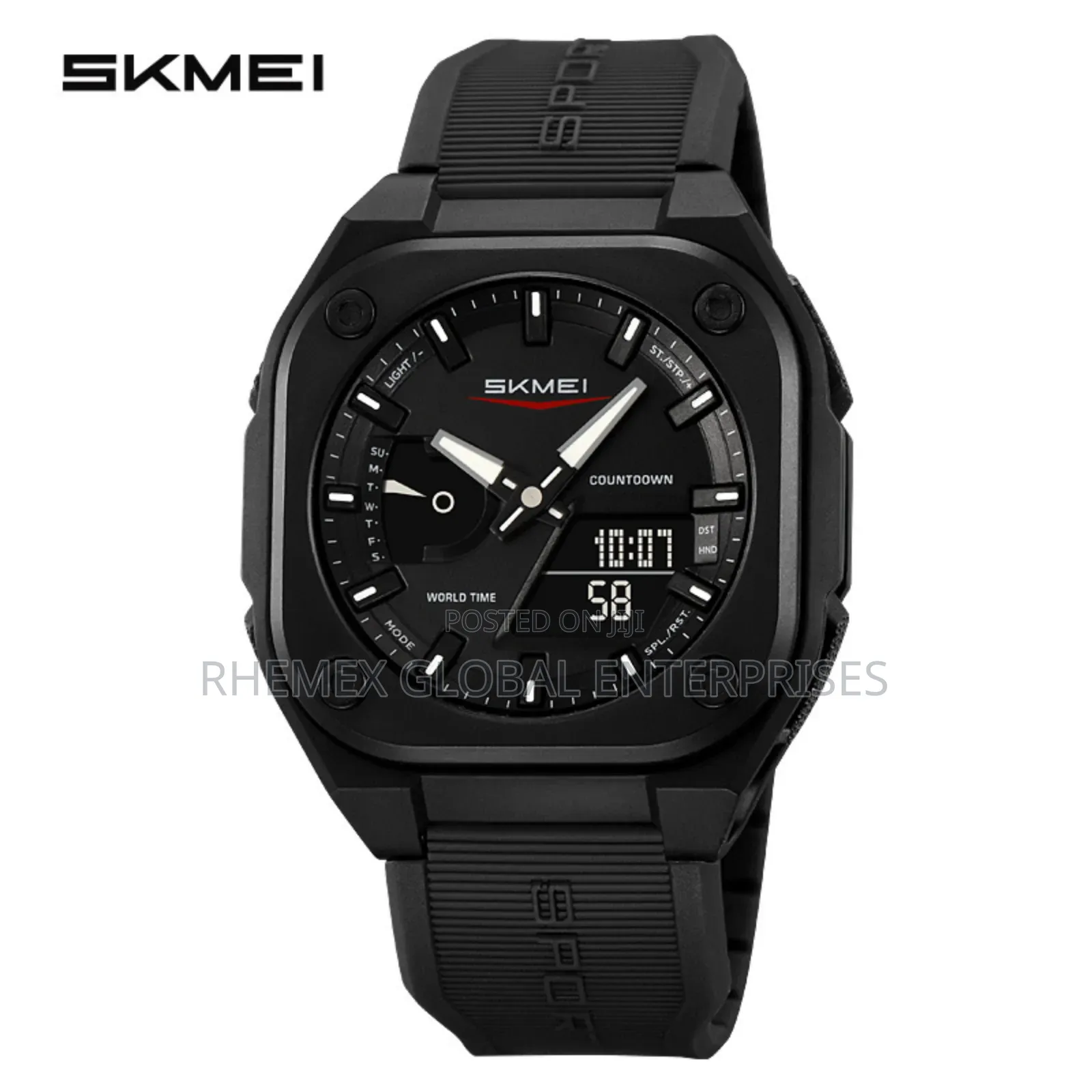 Skmei Wristwatch Unisex Waterproof Electronic Sports Watch (Black)