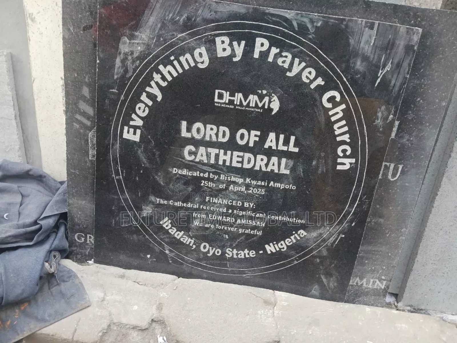 Church Dedication Plaques on Marble